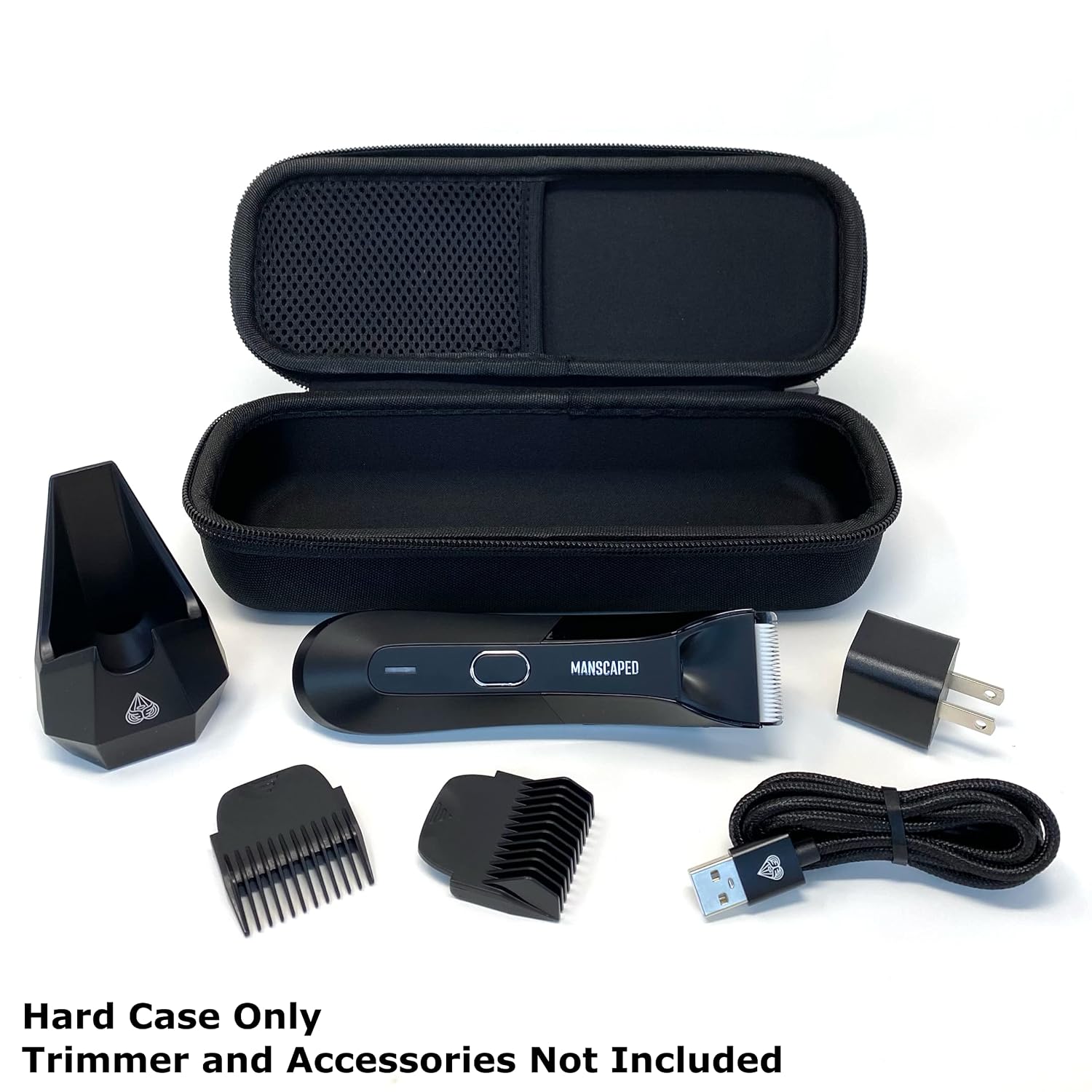 Hard Case for Manscaped Lawn Mower 4.0 or 3.0 Trimmer - Protective Organizer for Trimmer and Accessories - Case Only
