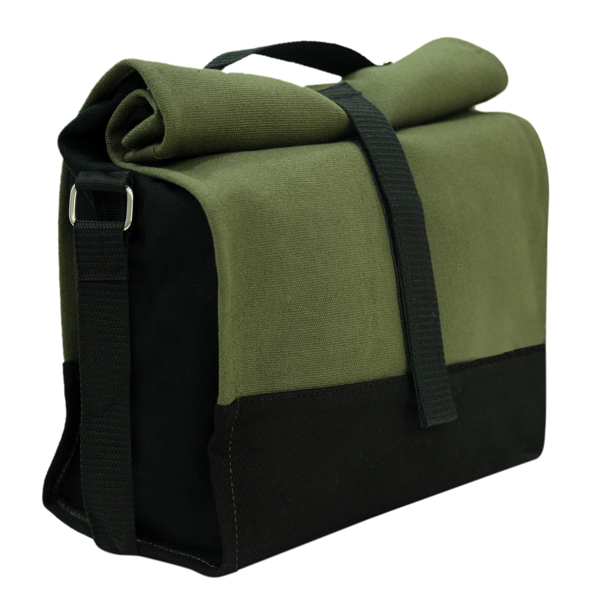 ABV Traders Waterproof Thermal Lunch Bag with Adjustable Shoulder Handle for Women and Men, (Army Green) (B075P7XSJ3) Amazon Price History, Amazon Price Tracker