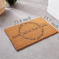 Vista 4 de Divertido tapete decorativo para porche con texto en inglés "El señor de los anillos" con texto en inglés "Speak Friend and Enter Welcome Porche