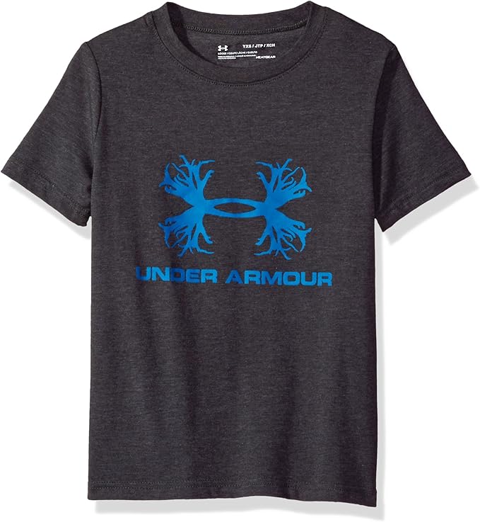 Under Armour Boys' Antler Logo TShirt,Charcoal Medium