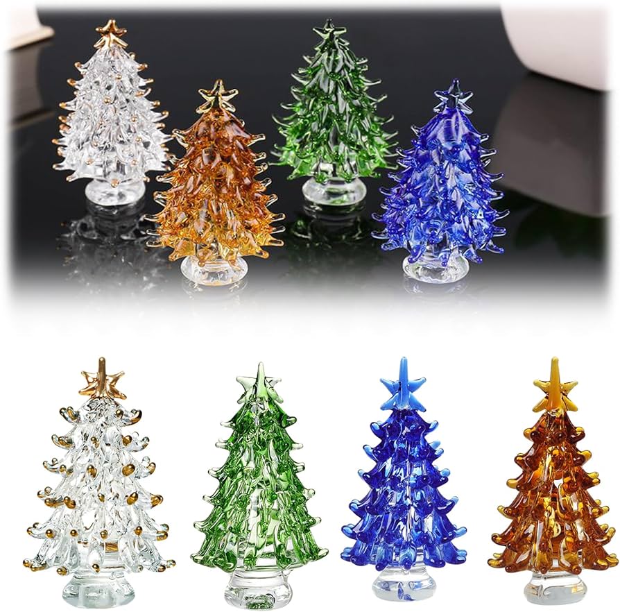 Amazon.co.jp: JIFOVER ハンドメイドステンドグラスクリスマスツリー