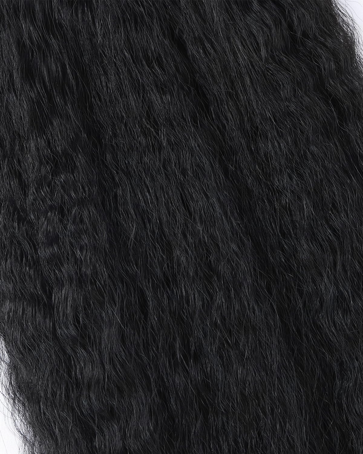 Kerriana Kinky Straight Lace Closure 10 Inch Natural Black Color Transparent Human Hair Sew In 4 by 4 Closure For Women