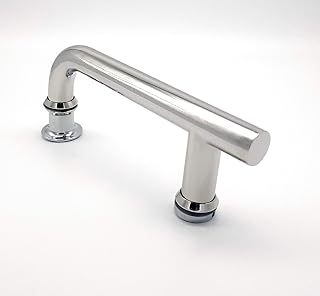 Chrome Shower Door Handle | 145mm Hole Centres | 195mm Long | Suitable for Shower Enclosures | HAND011