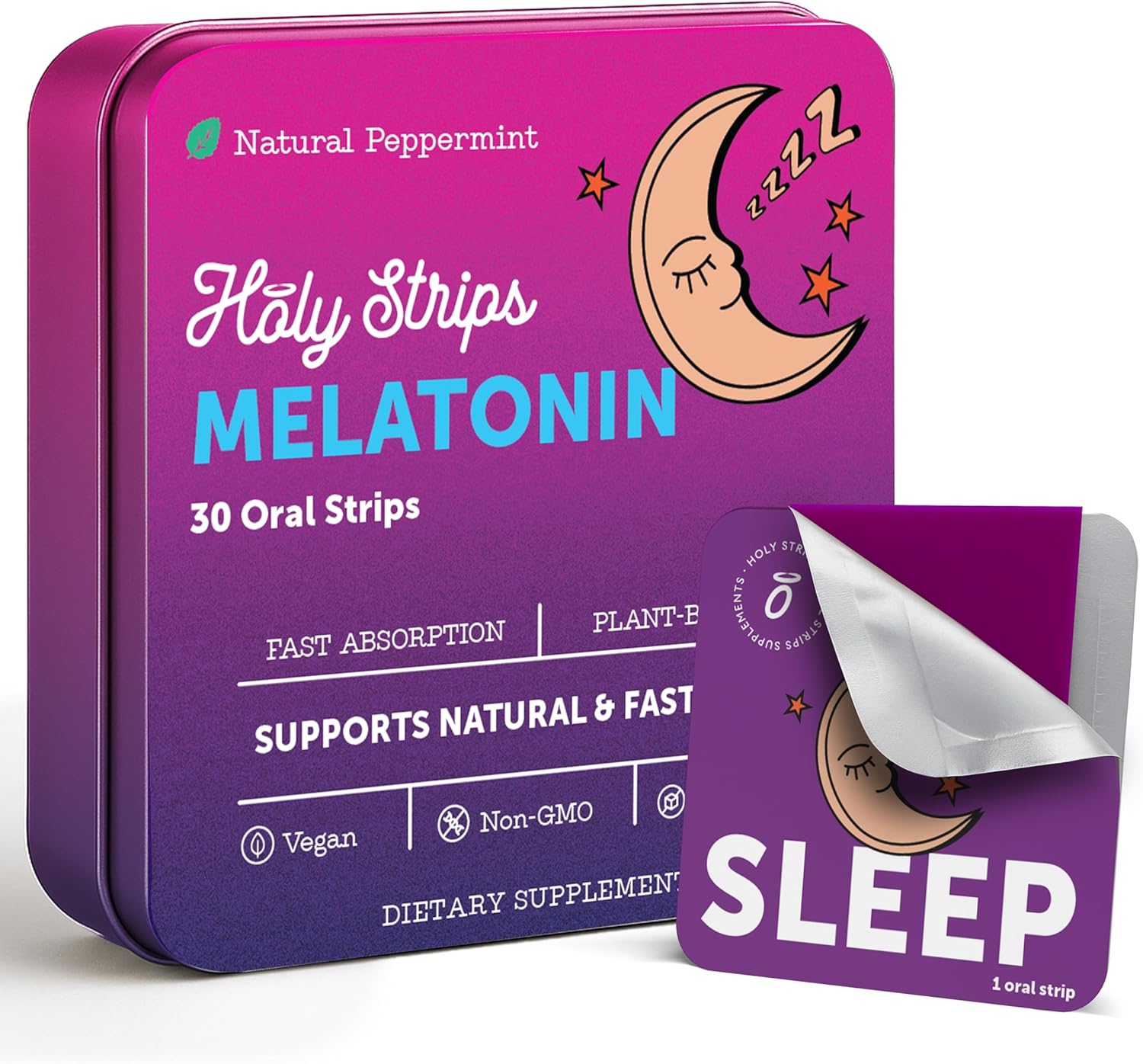 Premium Adult Melatonin Oral Strips – Fast-Acting Melatonin for Adults – Natural Sleep Aid for Premium Adult Melatonin Oral Strips – Fast-Acting Melatonin for Adults – Natural Sleep Aid for