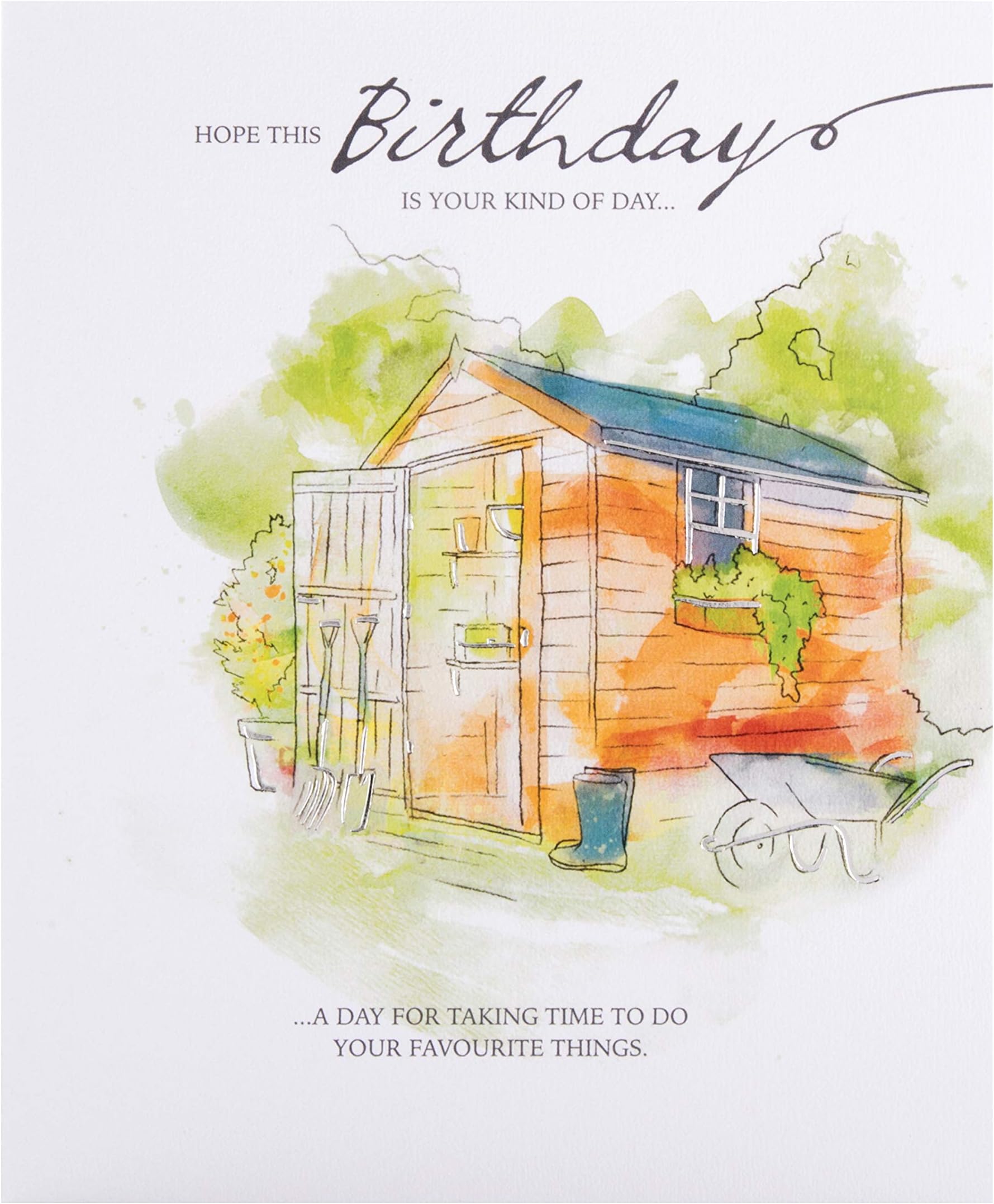 Birthday Card - Classic Illustrated Design