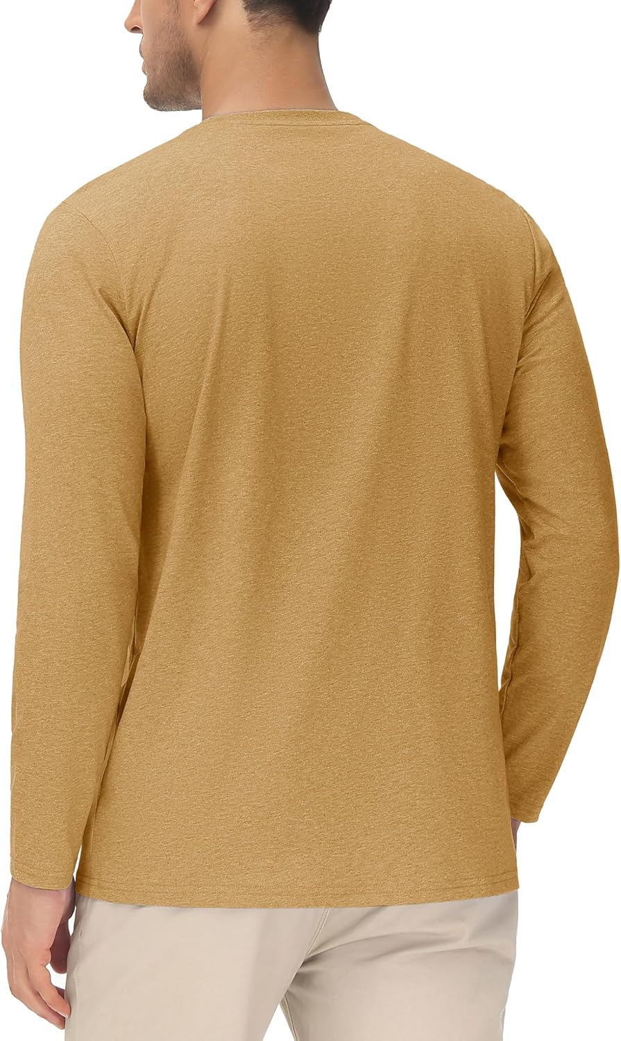 Cotrasen Men's Long Sleeve Tee Shirts Cotton Crew Neck Pocket T Shirts Moisture Wicking Soft Casual Basic Tshirts - Image 2