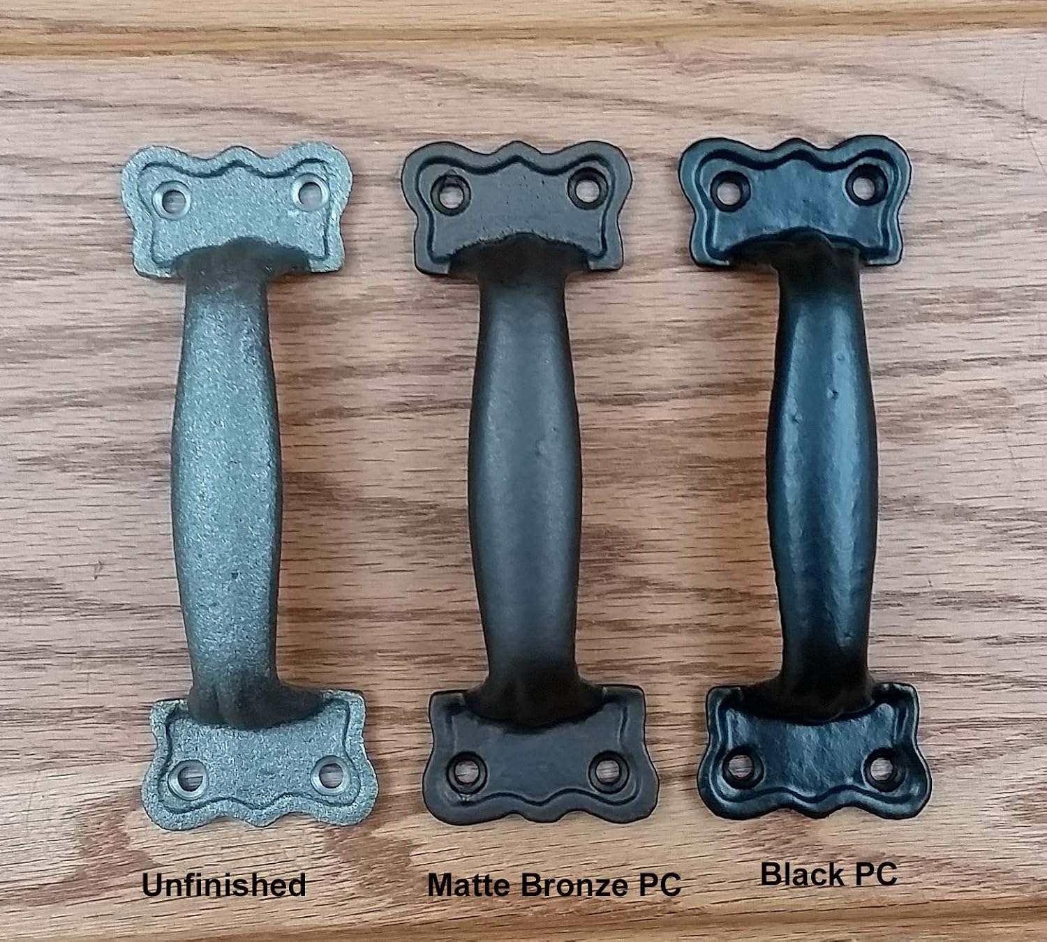 Wild West Hardware Barn Door Handle, Yesteryear Nostalgic Style Door Pull - Raw Iron (Two Pack)