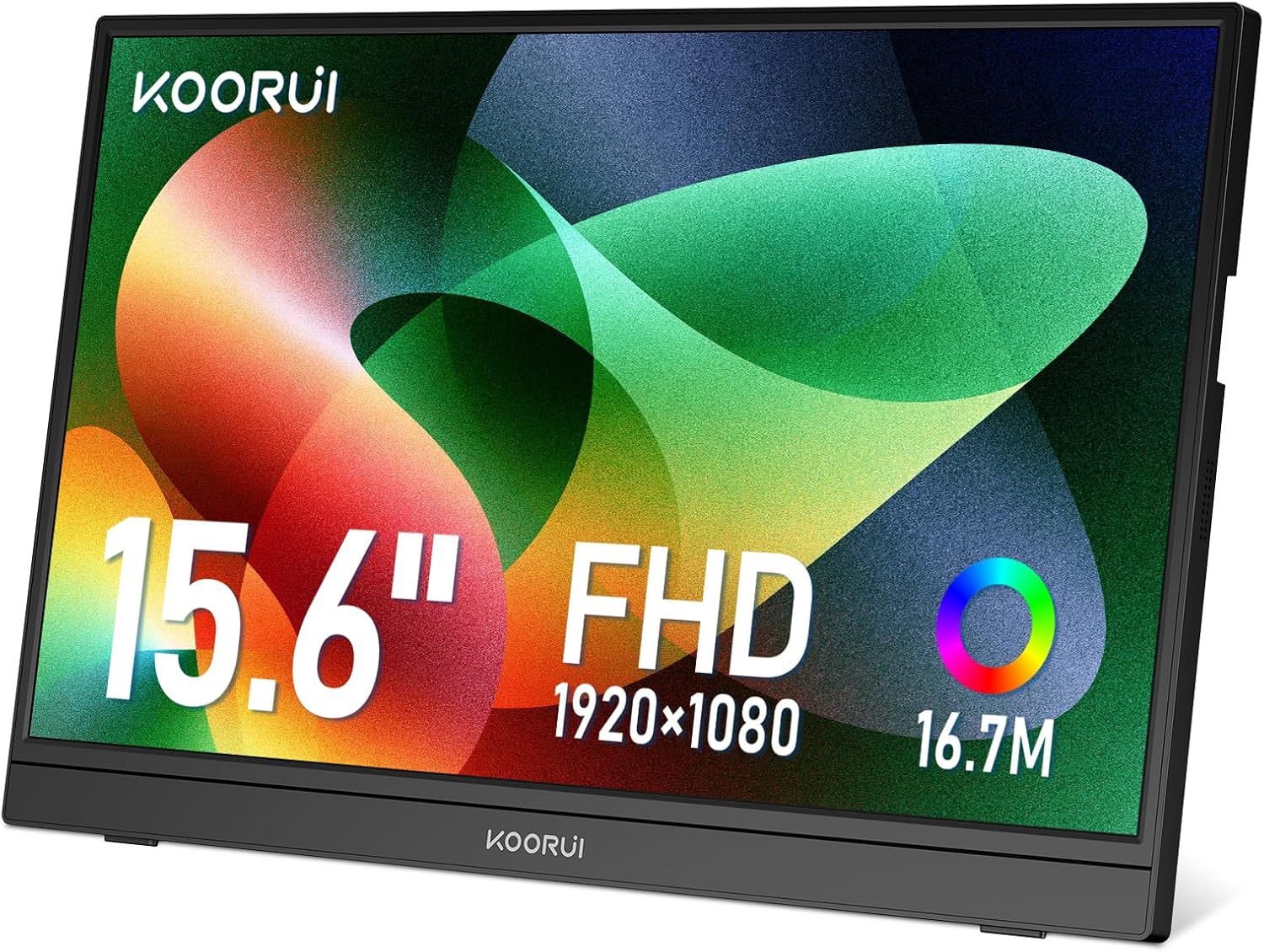 KOORUI New Portable Monitor for Laptop 15.6 Inch 1080P FHD Travel Monitor