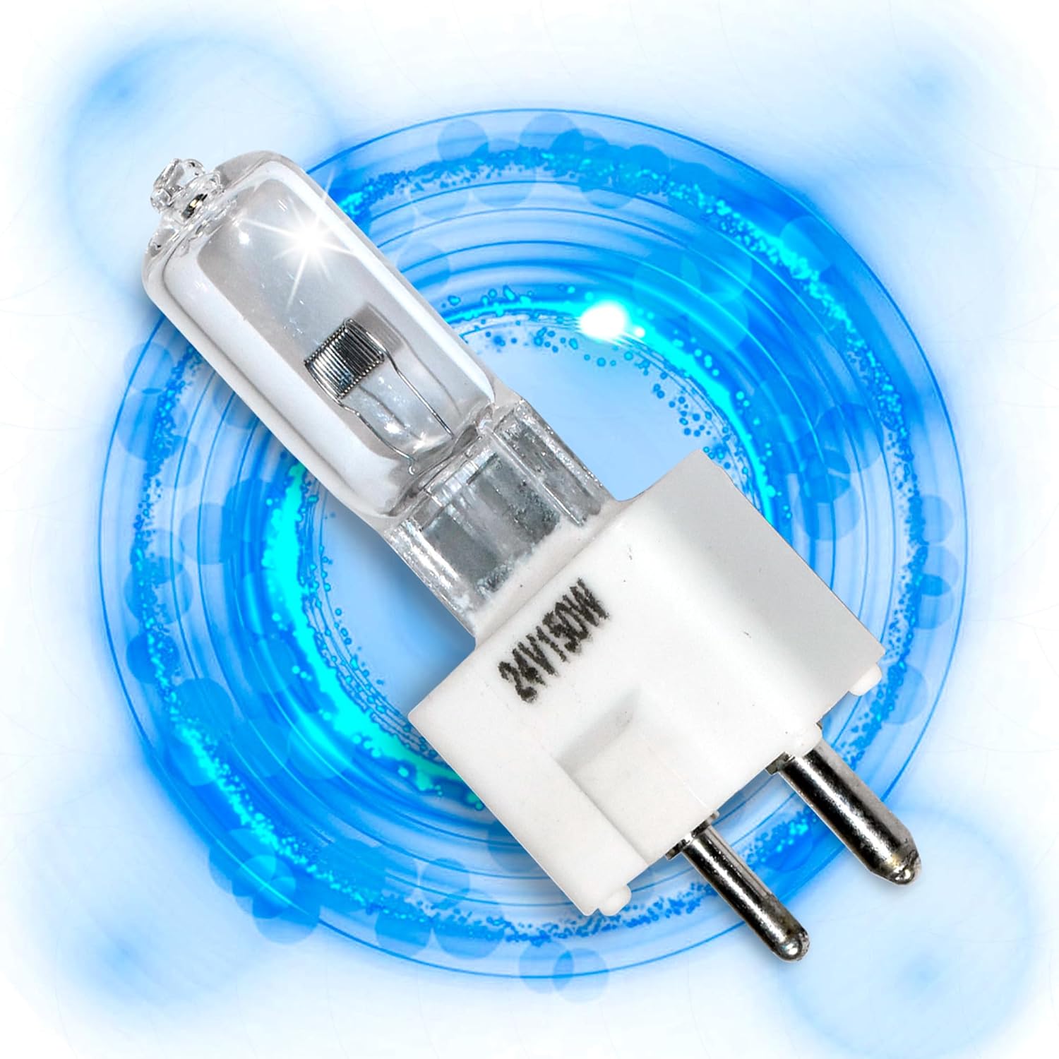 HQRP 4-Pack Halogen Bulb 24V 150W GY9.5 Compatible with Eureka Linear II Automatic/IV Automatic/MC-150 Manual/MC-150-C Manual