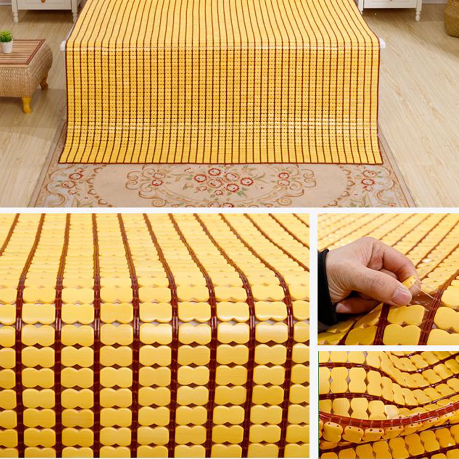 Colchonetas de enfriamiento de Verano, colchoneta de bambú, colchoneta de Cama de enfriamiento, colchón Mahjong Plegable, Cama de enfriamiento de Almohadilla Fresca, Ropa de Cama de Verano,