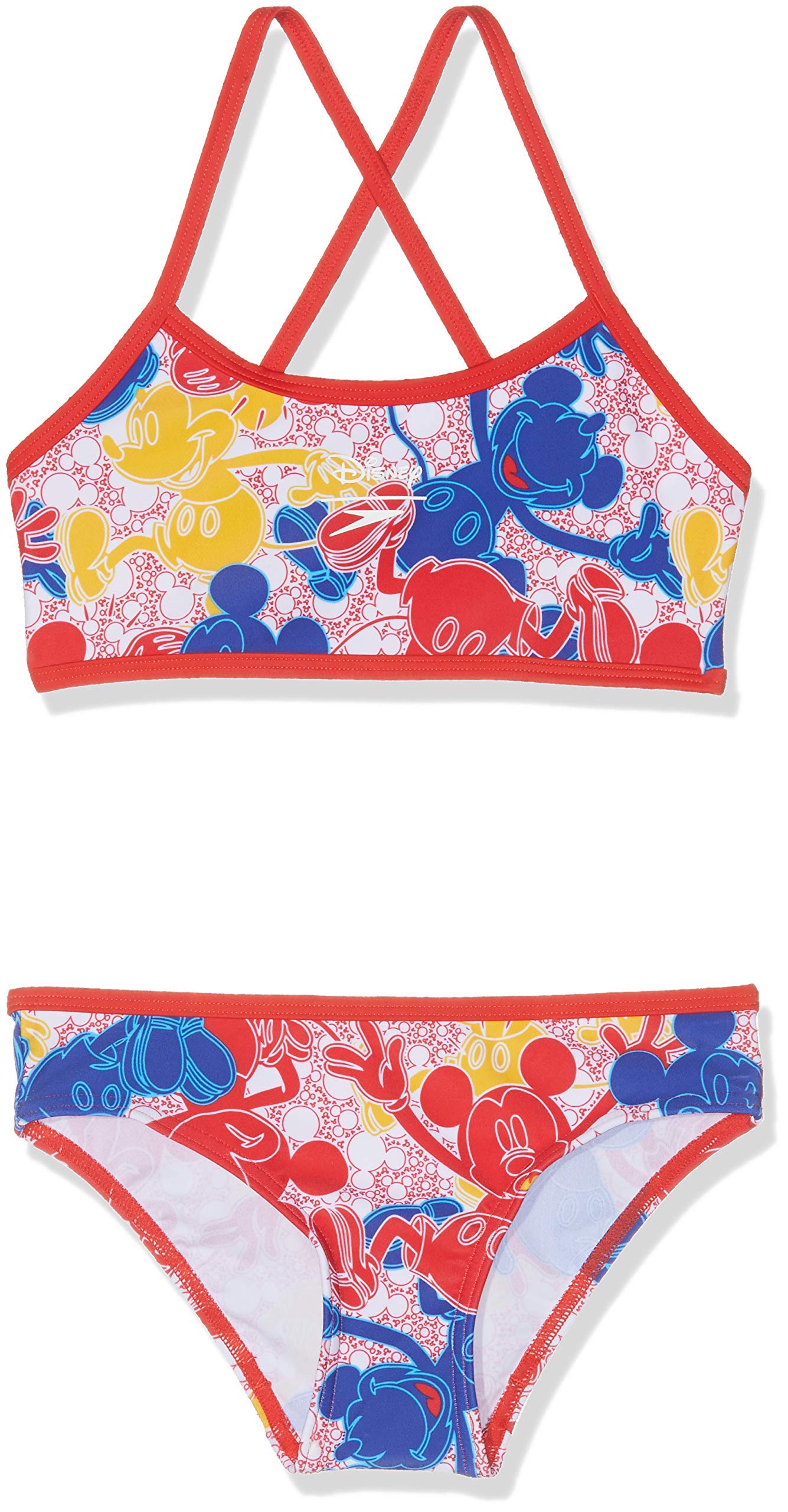 Speedo Disney Mickey Mouse Allover Zweiteiliger Anzug Bambine e Ragazze