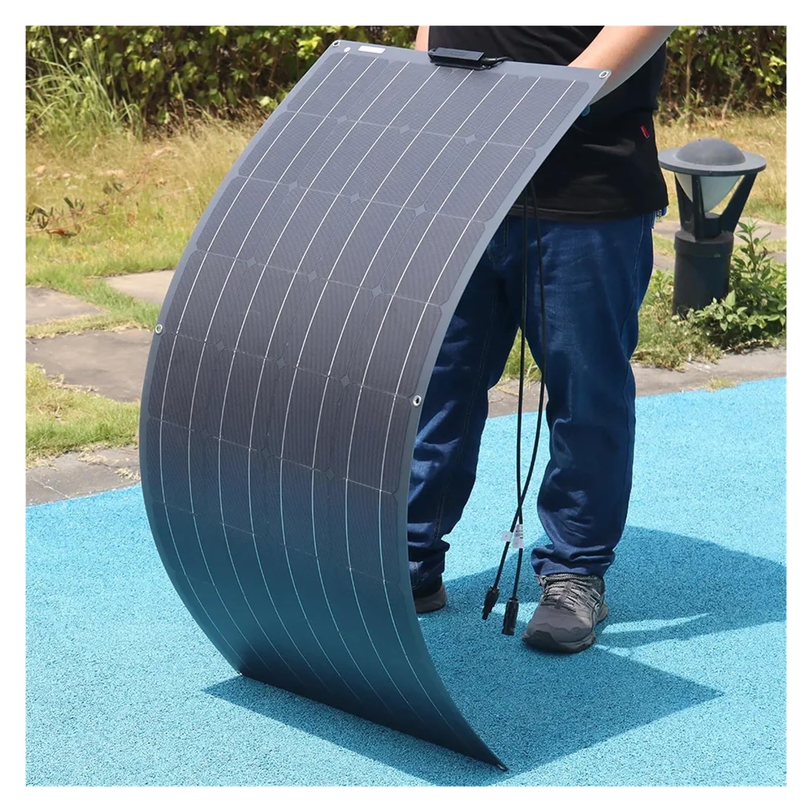 Pannello Solare Flessibile da 3000 W Caricabatteria da Esterno 12 V Kit di Celle Solari da Turismo da 1500 W for Telefono di Casa Yacht da Campeggio(2PC-3000W)