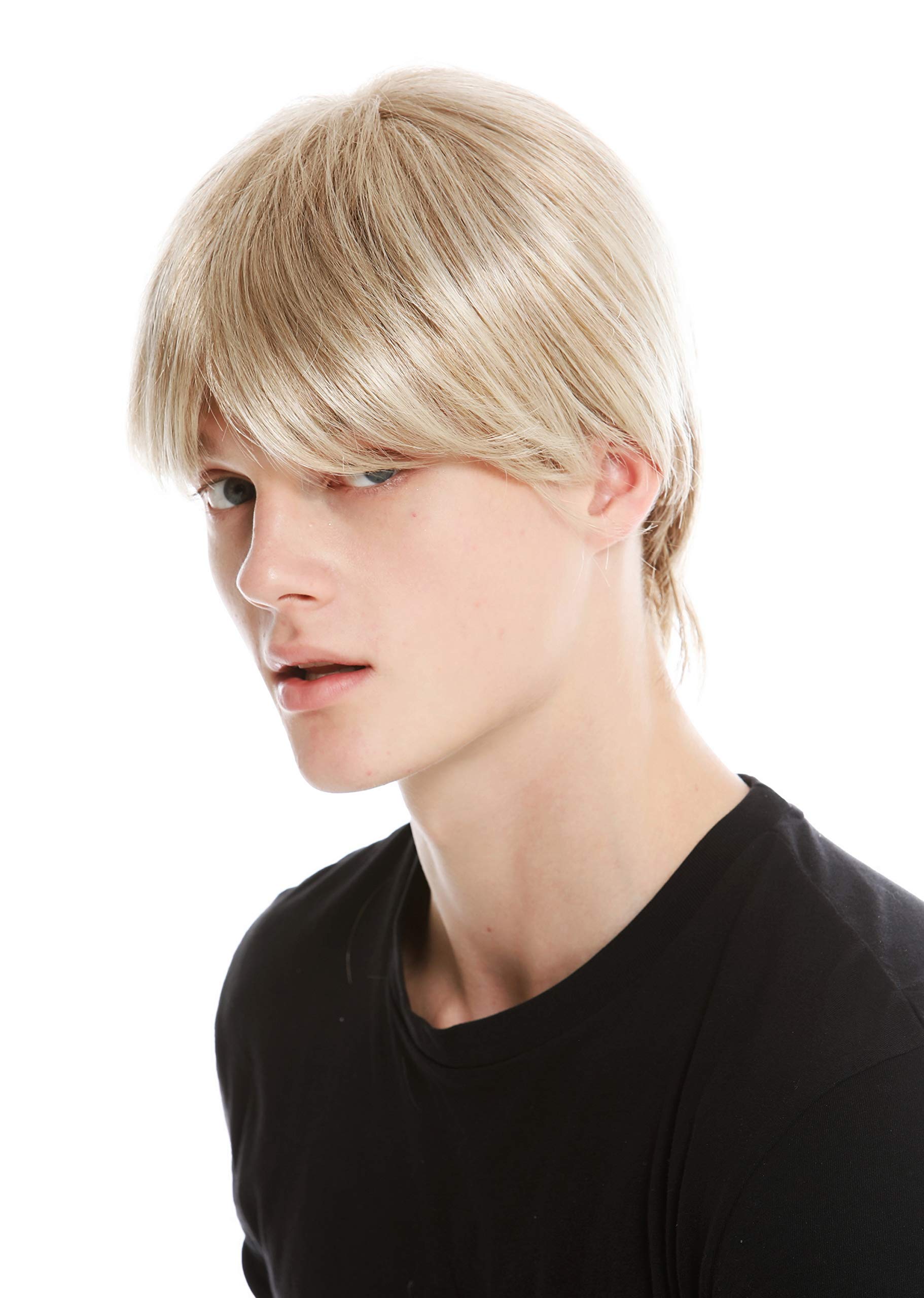 WIG ME UP - TYL-019-MT-16H613 Parrucca Uomo Corta Liscia Monofilamento Biondo medio Biondo chiaro Mix biondo Mèches