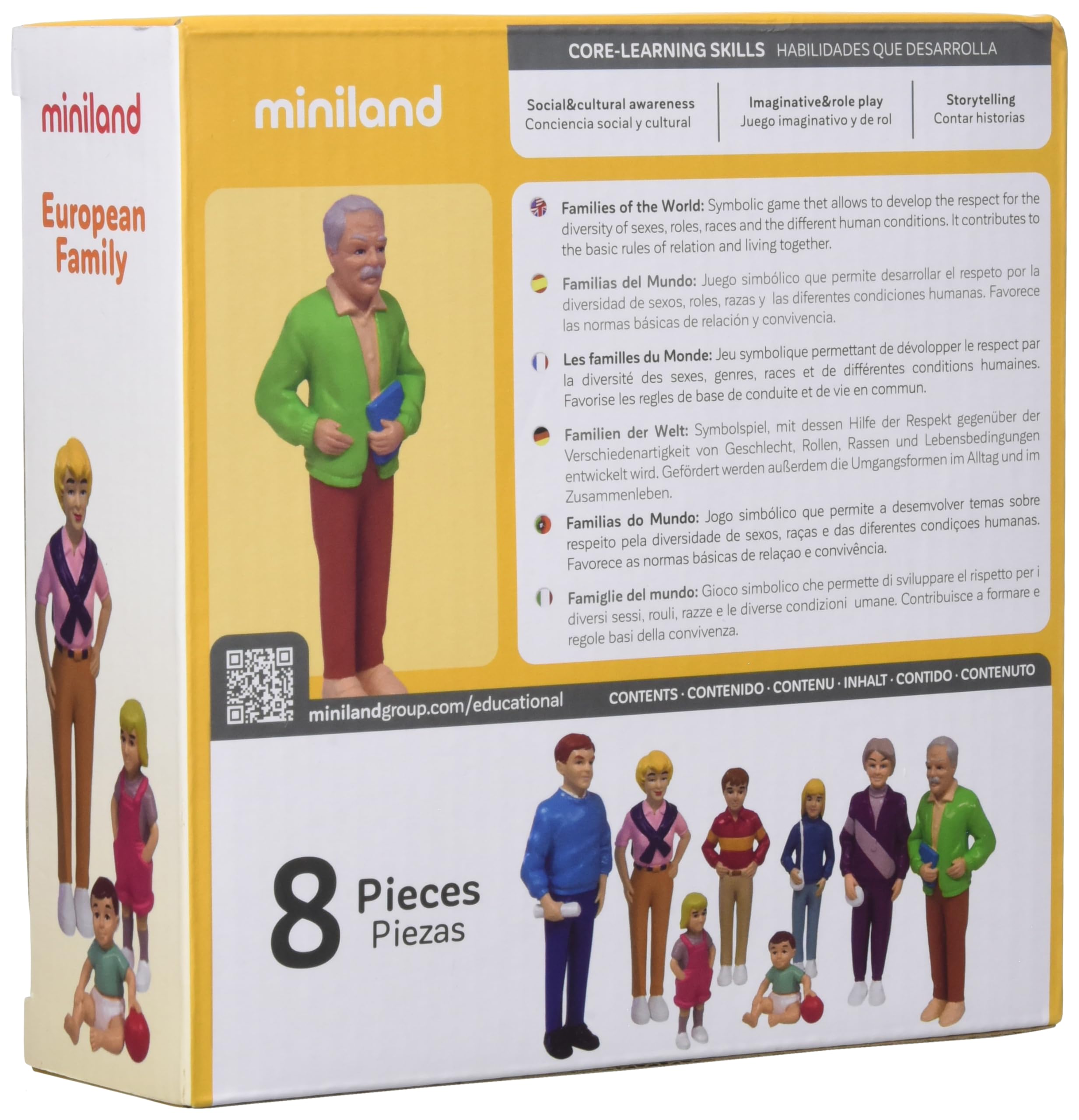 Miniland Familia Europea 8 uds