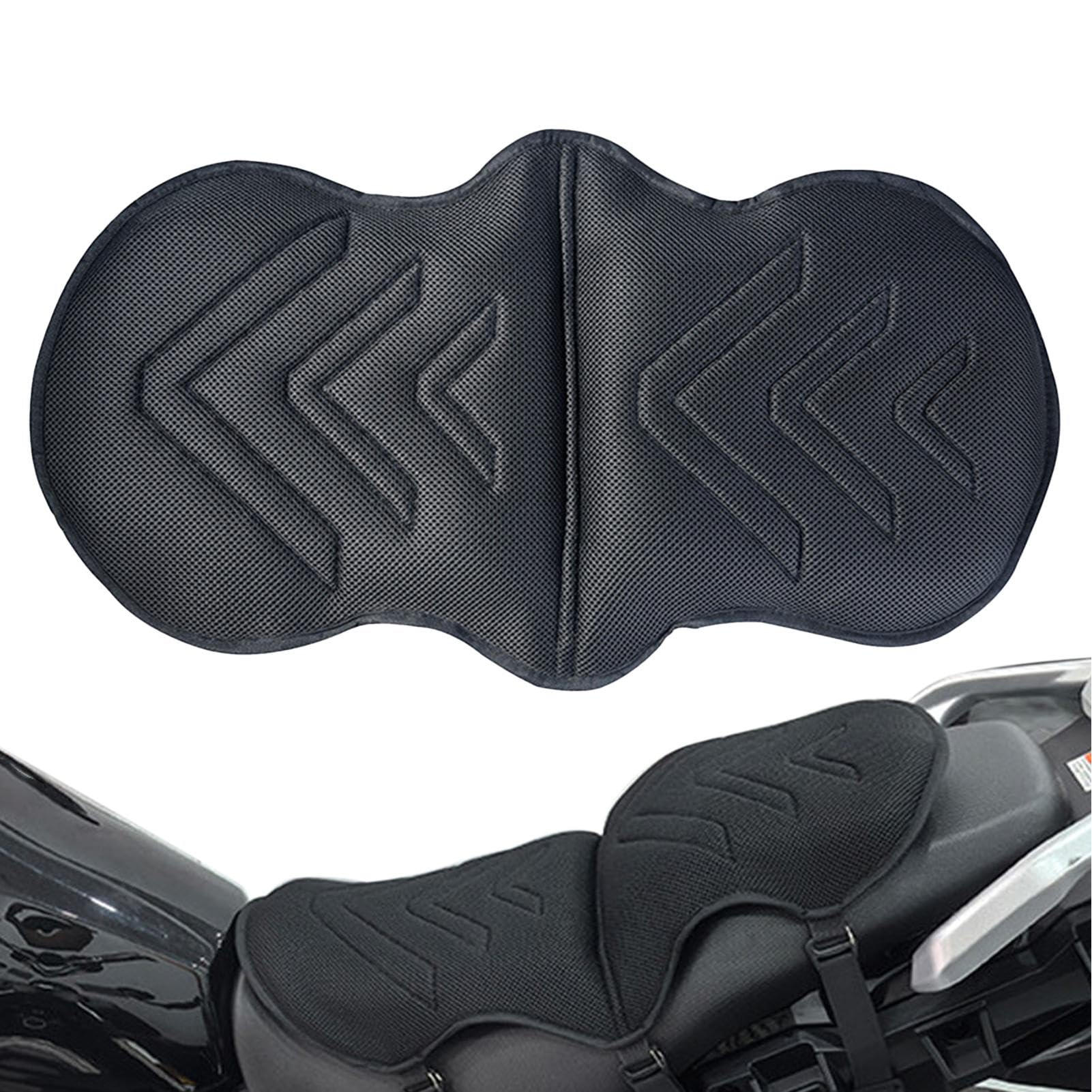 Cojín De Asiento Moto Cubreasiento Trasero para Ciclomotor Y Accesorios