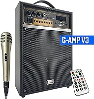 Vista 2 de EMB -Amplificador de guitarra recargable de potencia máxima de 300 vatios Combo de altavoz Bluetooth incorporado para transmisión de audio