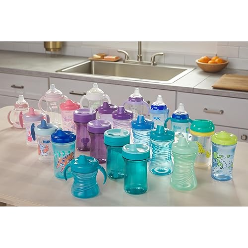 Vista 6 de NUK Learner Cup, 10 oz, 2 Pack, 8+ Months – BPA Free, Spill Proof Sippy Cup