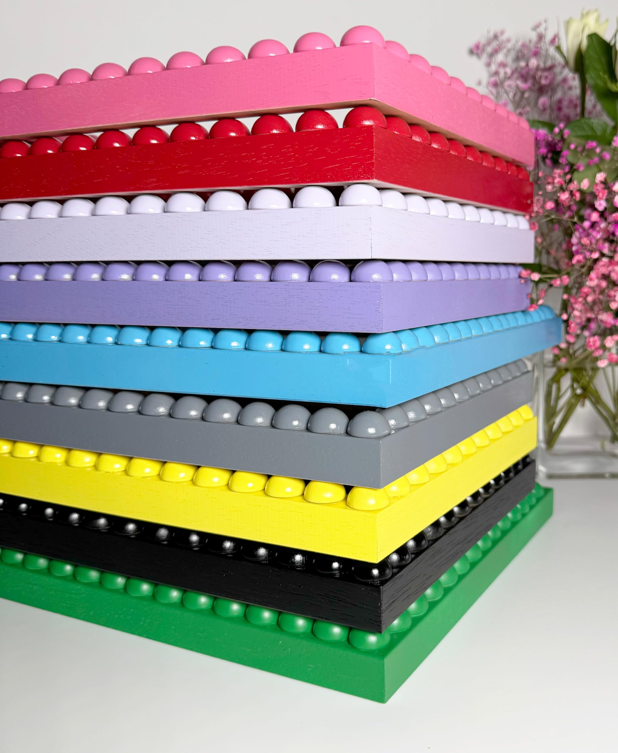 Wood Hand Made Bobbin Photo Picture Frame - Variety of Sizes & Colours - Custom Made to Size