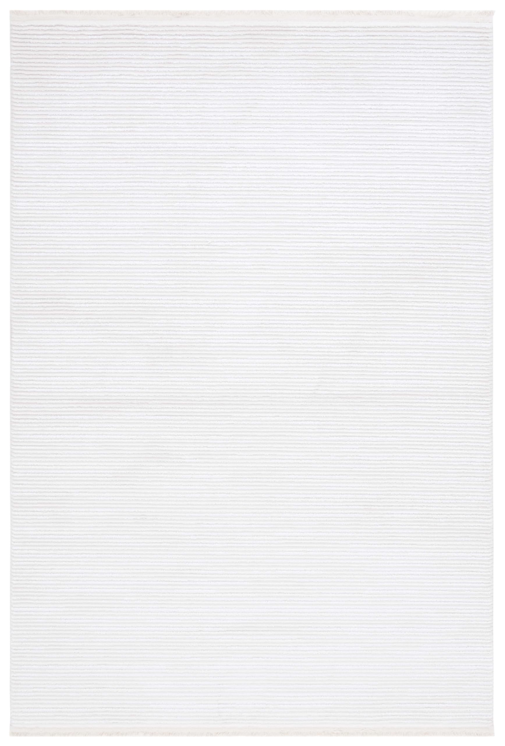 SAFAVIEH Modern Rug for Living Room, Dining Room, Bedroom - Whisper Collection, Short Pile, in Ivory, 66 x 244 cm