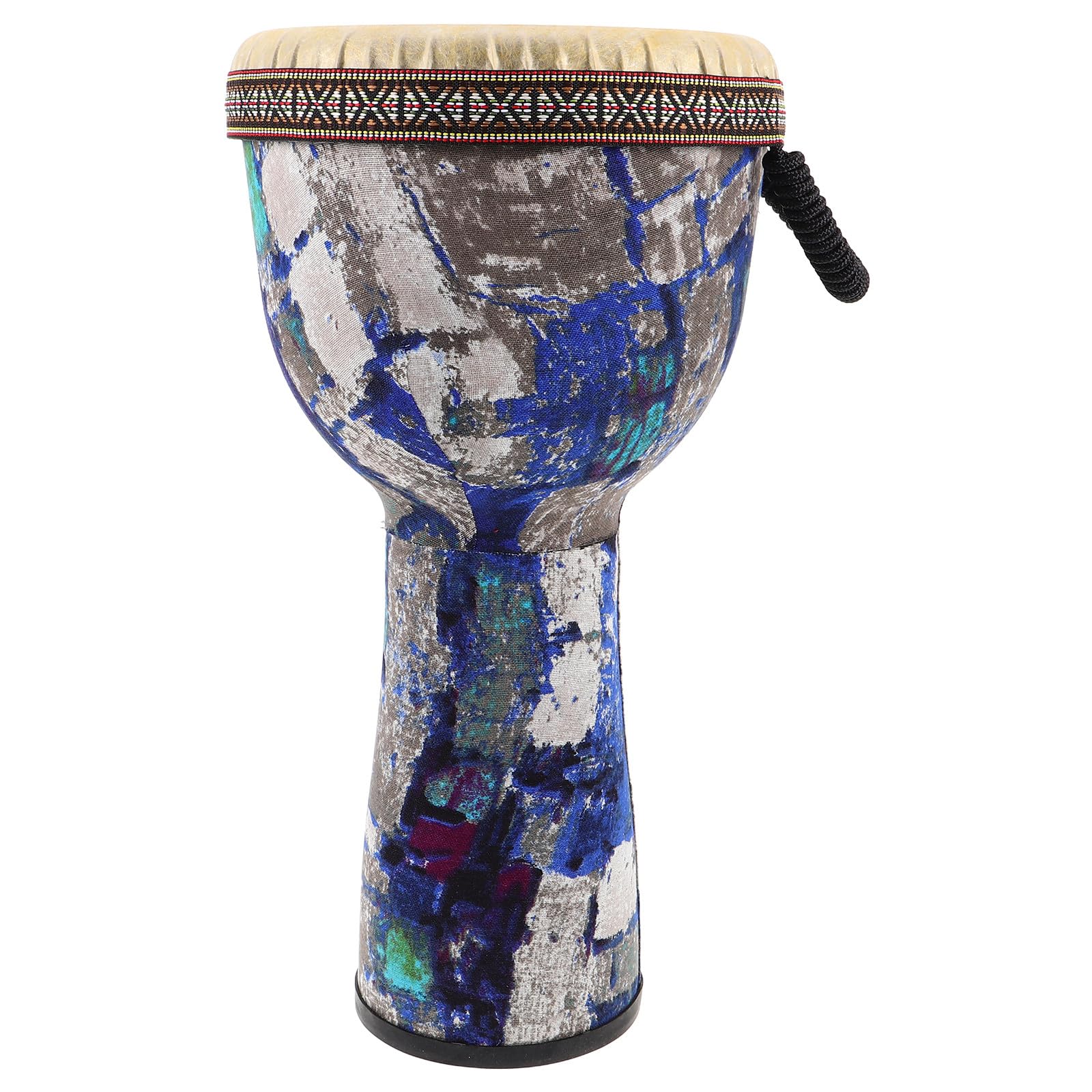 TOYANDONA Bęben ręczny: bęben djembe do ręki – 8,5-calowy instrument perkusyjny z koziej skóry do zajęć muzycznych dla dorosłych. Instrument rytmiczny.