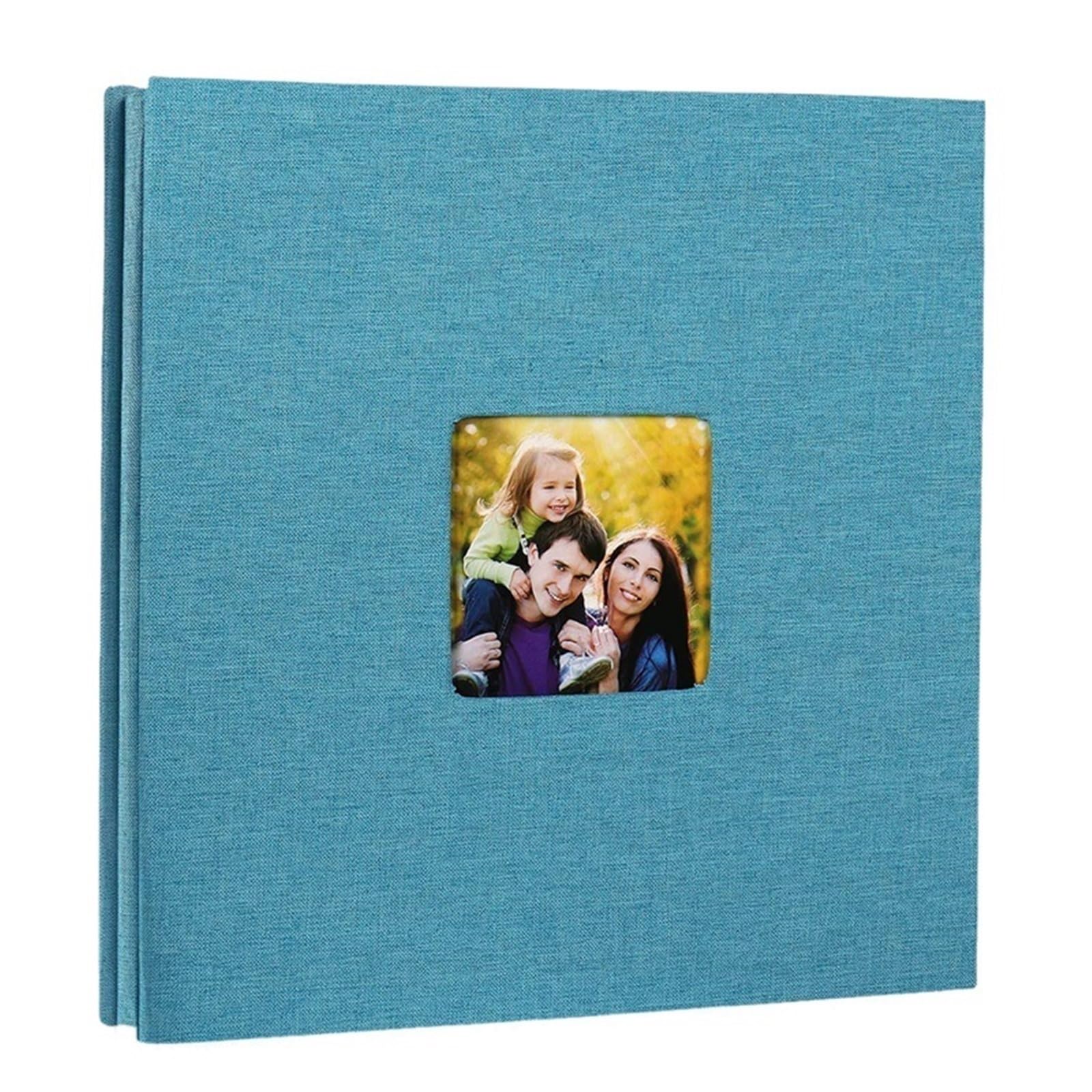 Álbum de fotos, álbum recortes autoadhesivo for boda/familia/amantes, cubierta lino, regalo DIY Para Aniversarios