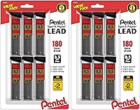 Vista 8 de Minas de recambio Pentel Super Hi Polymer, 2 pulgadas, 90 piezas (C25BPHB3-K6)