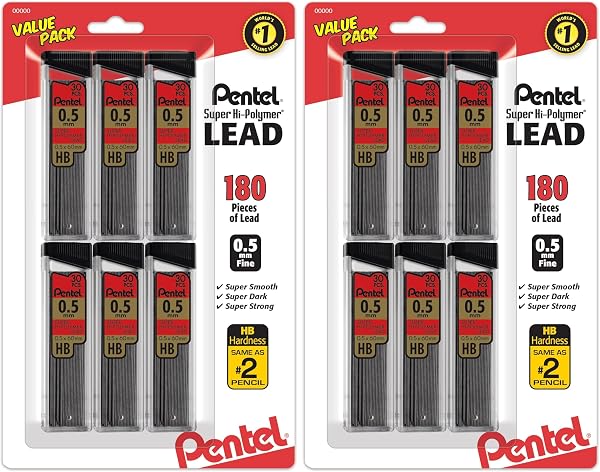 Pentel Super Hi-Polymer Lead Refills