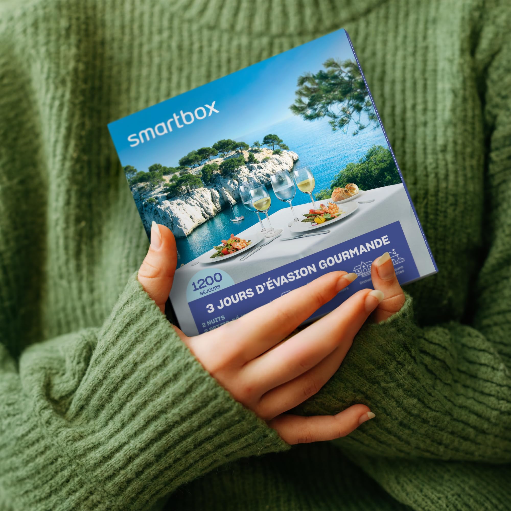 Smartbox - Coffret cadeau Évasion gourmande en duo de 2 ou 3 jours à la découverte de nos terroirs - Idée cadeau découverte
