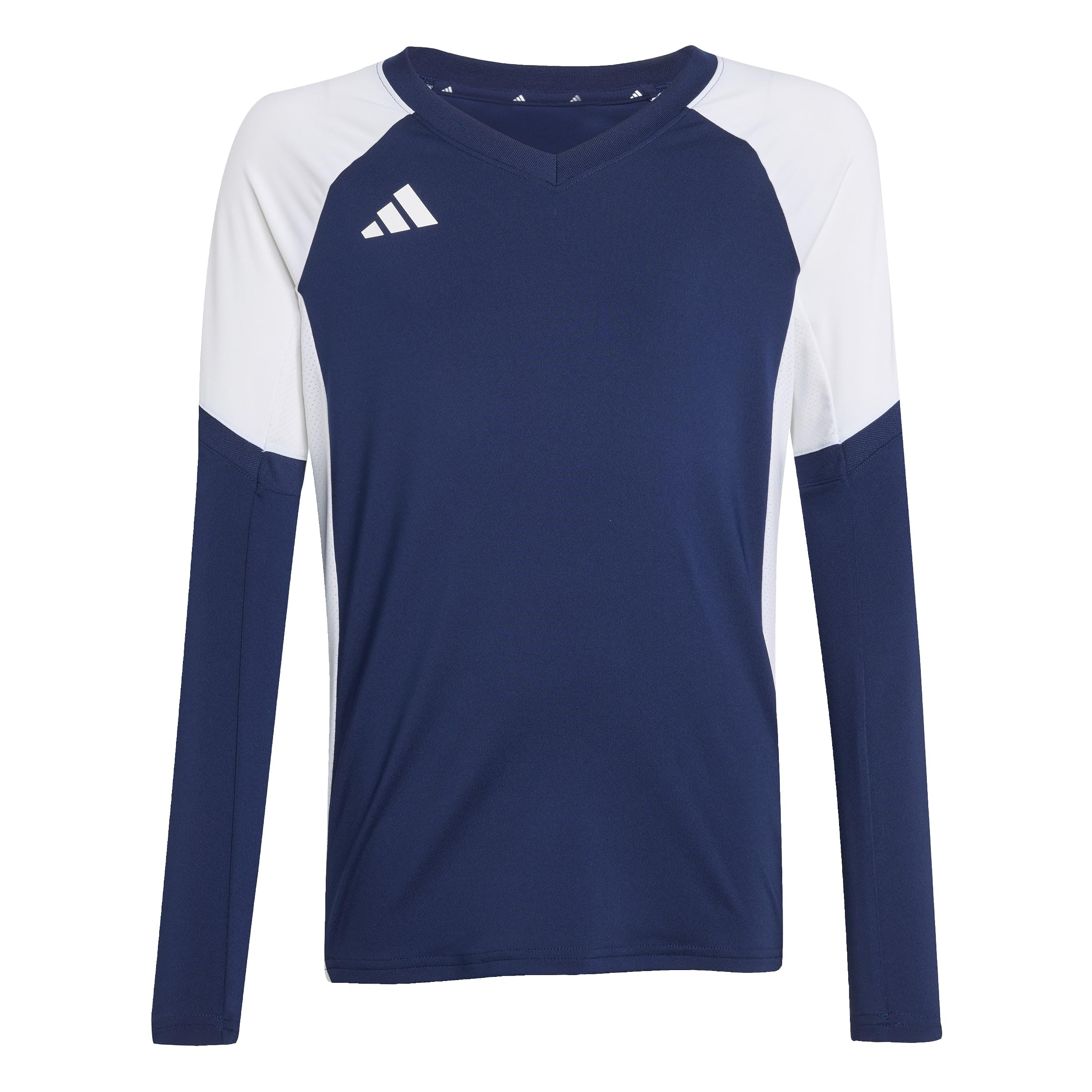 adidas Dziewczynki Volleyball Quickset Long Sleeve Jersey Youth Shirt, team navy blue 2, 9-10 Years