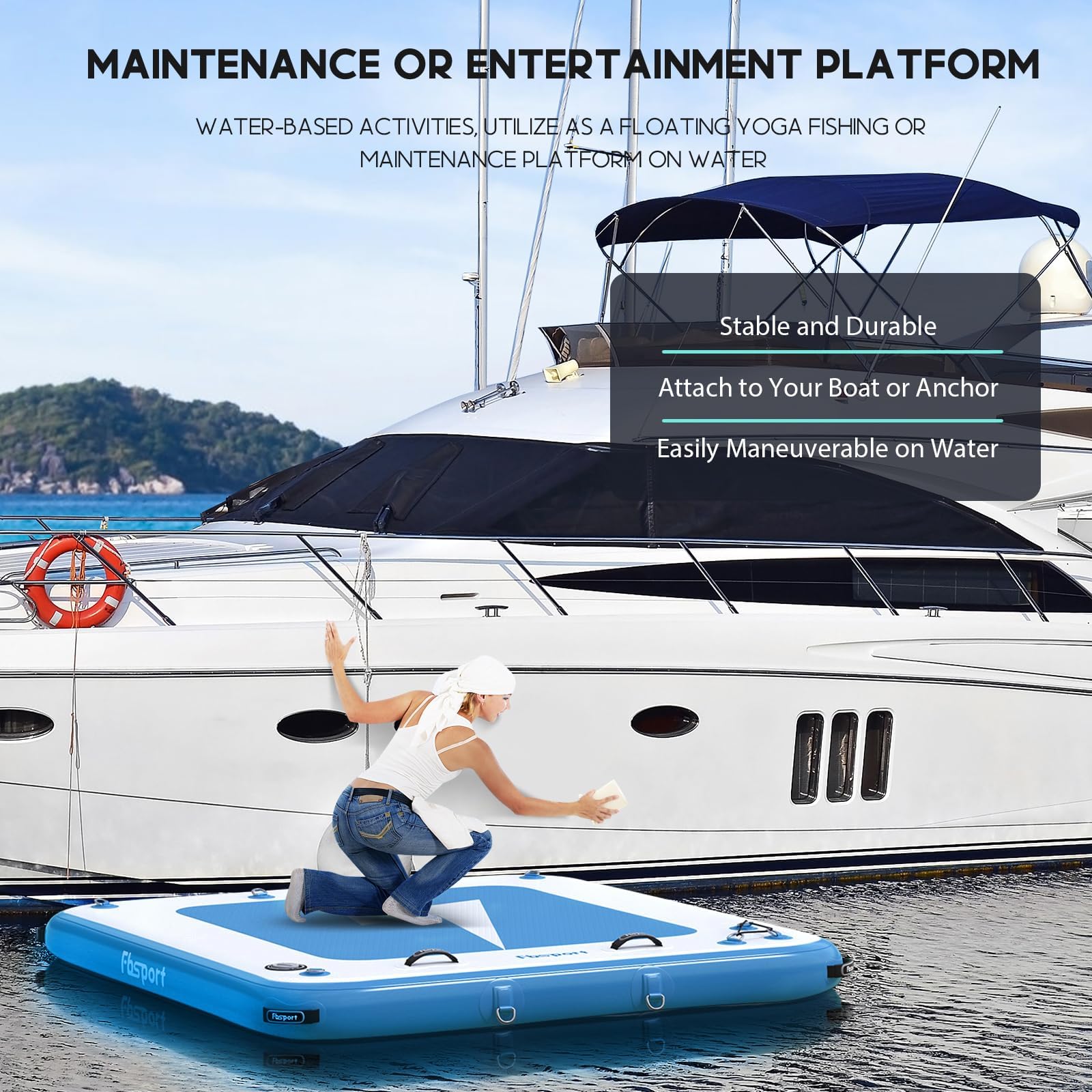 Tapis Gonflable Pour Piscine - Flotteur Adulte Basque - 150x75 Cm - Idéal Plage, Lac, Piscine