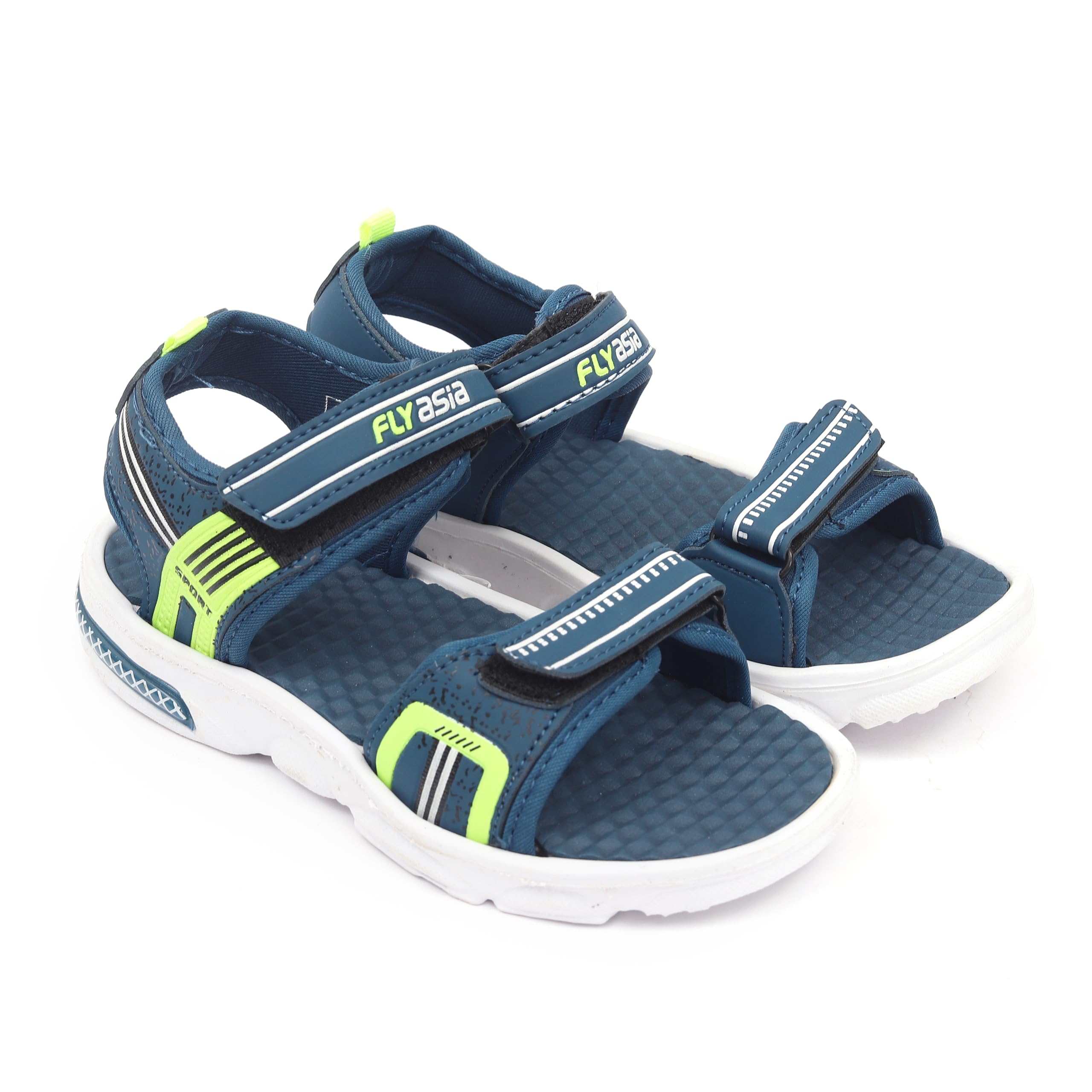 Flyasia Kids Trendy Sandals for Boys and Girls -Perfect for Little Ones Aged 5 Years to 10 Years T-blue-Green 1 (B0D153SL6G) Amazon Price History, Amazon Price Tracker