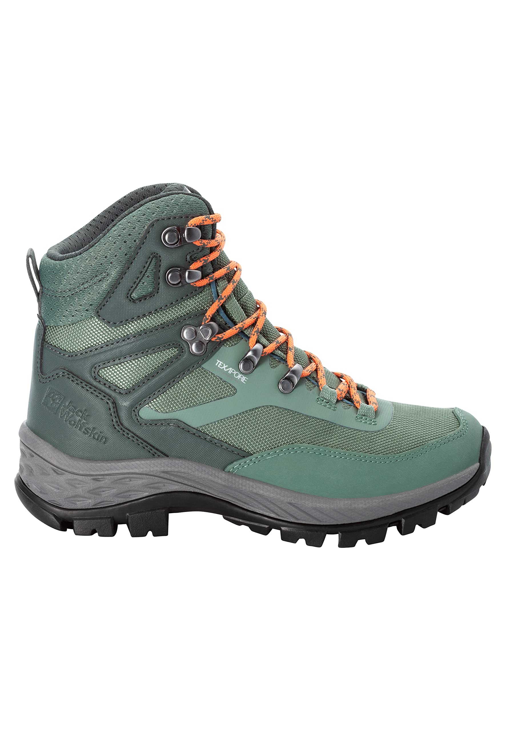 Jack Wolfskin Women's Rebellion Guide Texapore Mid W Walking Shoe, Slate Green, 3 UK