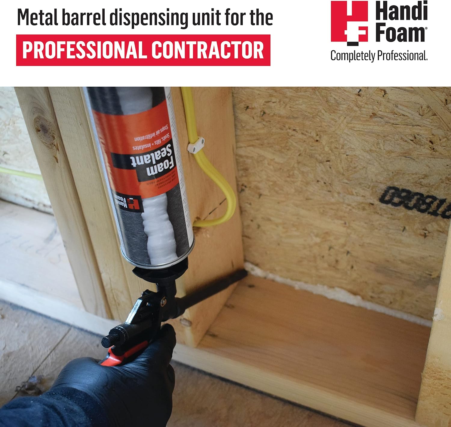 HandiFoam HT770 Gun Foam Applicator, 7 in. (18 cm) Barrel, Adjustable Bead Control, Compatible with Most Gun Foam Cans, Premium Professional Polyurethane Spray Foam Gun