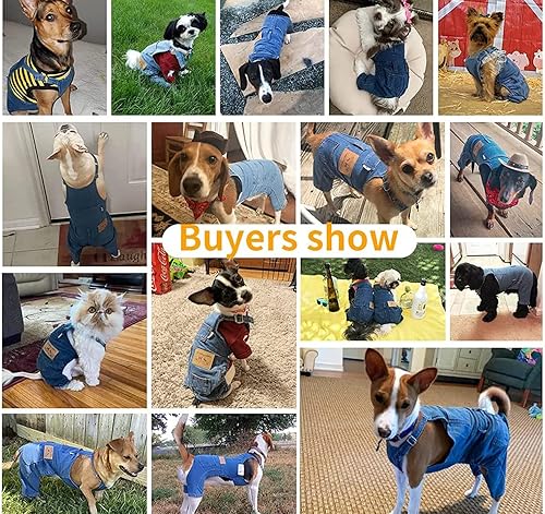 Miniatura 2 de Camisas para perro, ropa de mezclilla para mascotas, ropa de mezclilla para cachorros, chaqueta de mezclilla para cachorros, ropa cómoda de