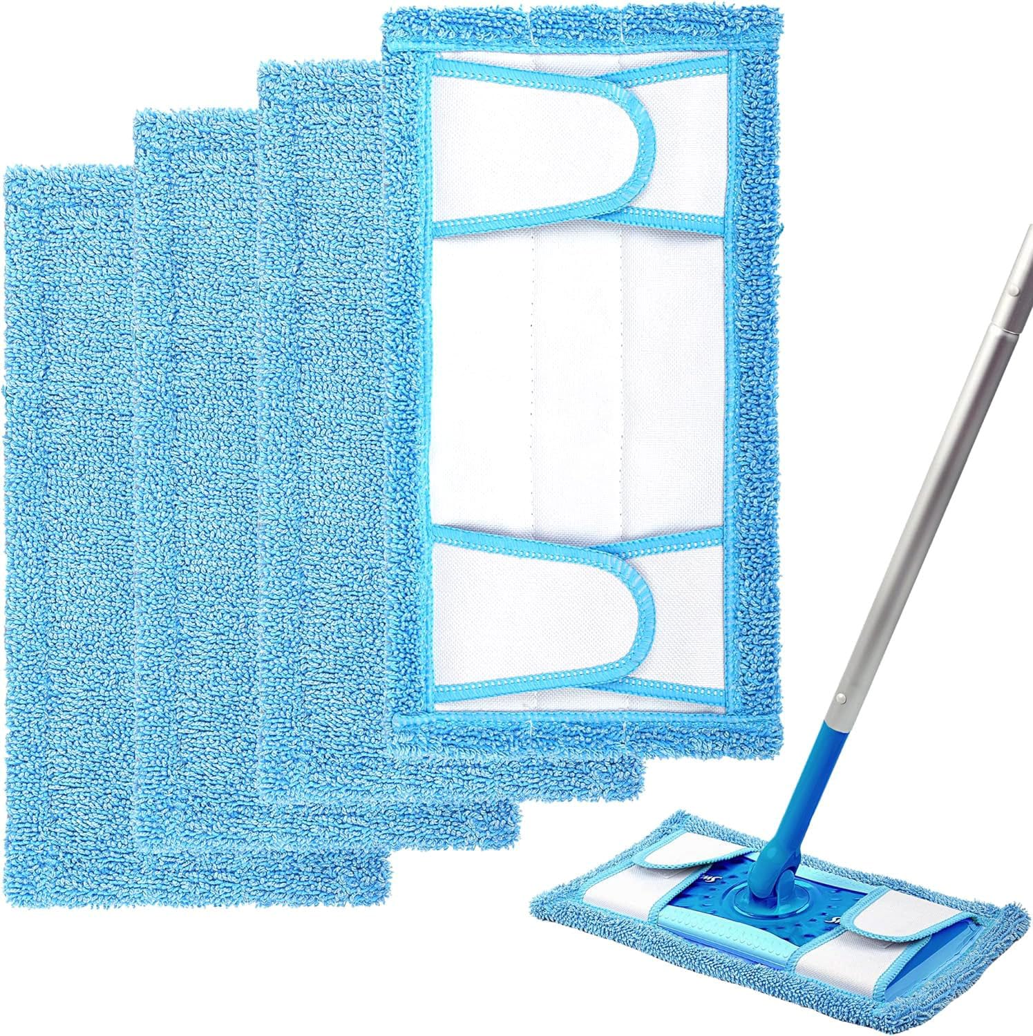 Sponsored Ad – Reusable Mop Pads for Flash Speedmop Heavy Duty Microfibre Wet Dry Cleaning Mop Pad Machine Washable Up to 100x (4 Pack)