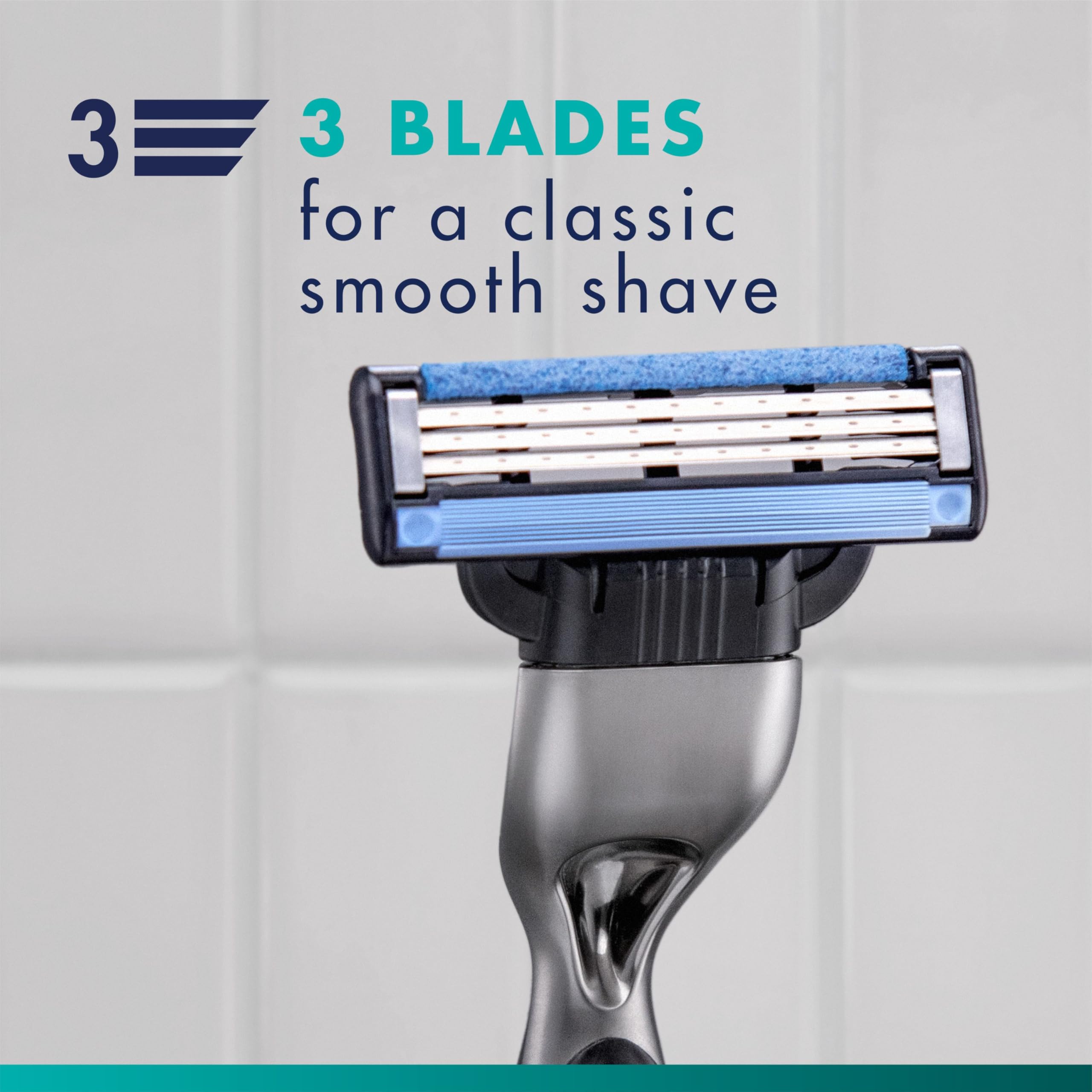 Gillette Mach3 – Maquinilla de afeitar hoja cartuchos de recambio para los hombres, # 8559 – 12 EA