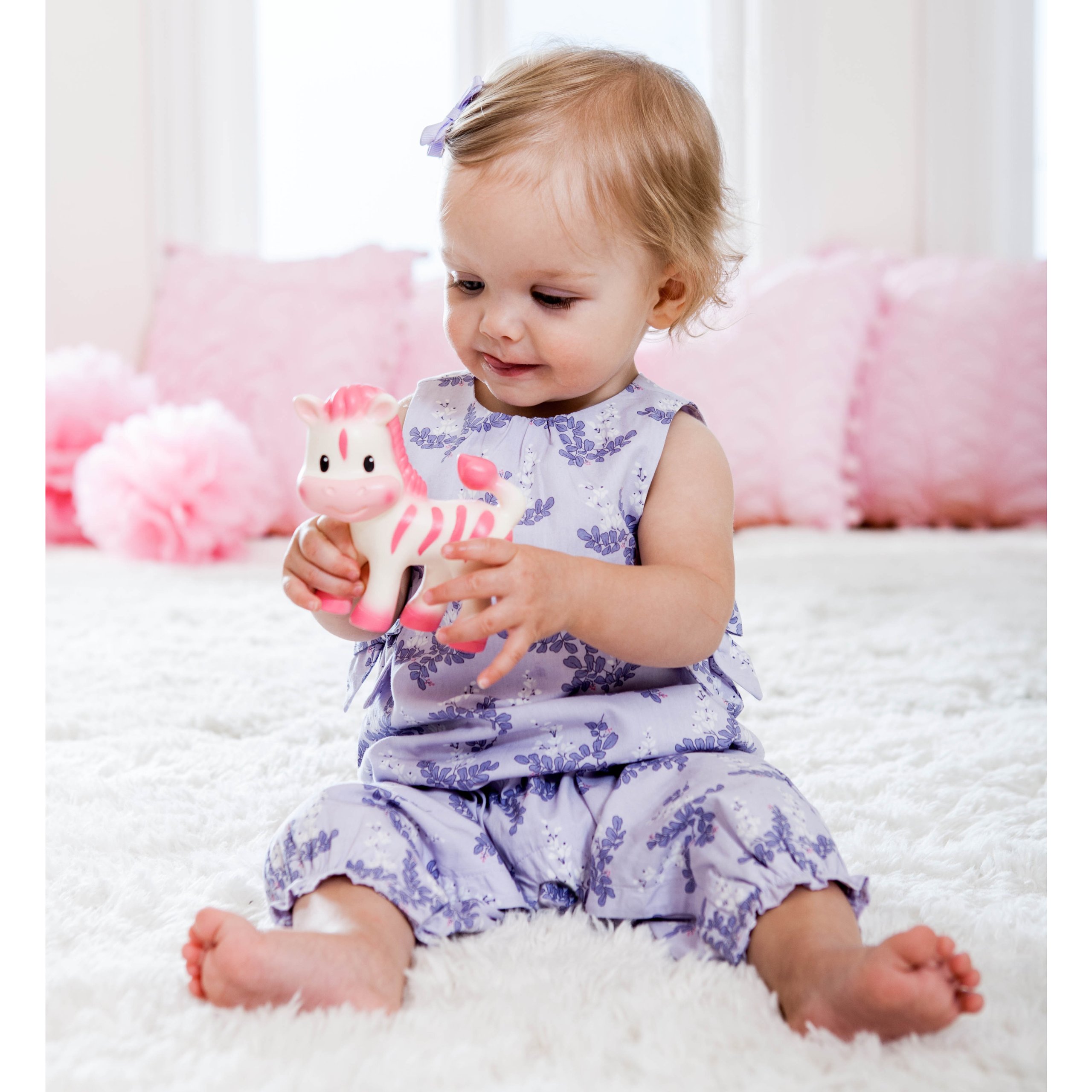 Amazon.com : Infantino Teether Toy, Squeeze and TeeThe Zebra : Baby