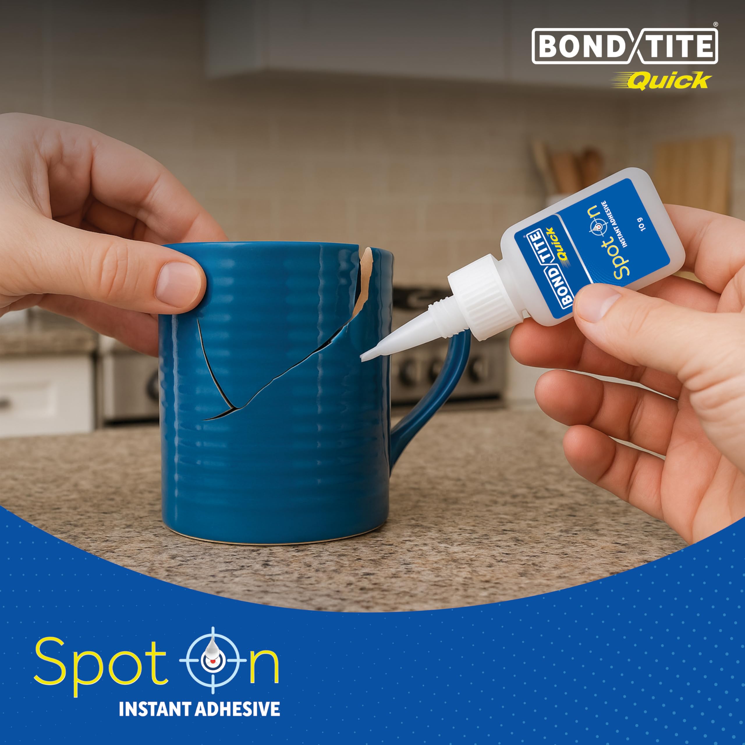 Bondtite Quick Spot-On Instant Adhesive| 10g (Pack of 2) | DIY Repairs, Crafts, and Household Fixes, All-Purpose Adhesive with Precision Nozzle & Anti-Clog Cap product image 5