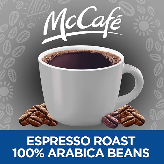 McCafe Espresso Medium Dark Roast K-Cup Coffee Pods (12 Pods)
