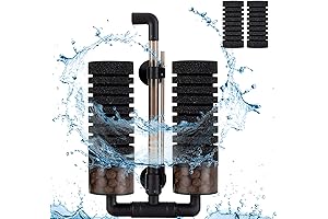 Hygger's Advanced Double Sponge Axolotl Filter With Extra Ceramic Balls For Enhanced Water Purification