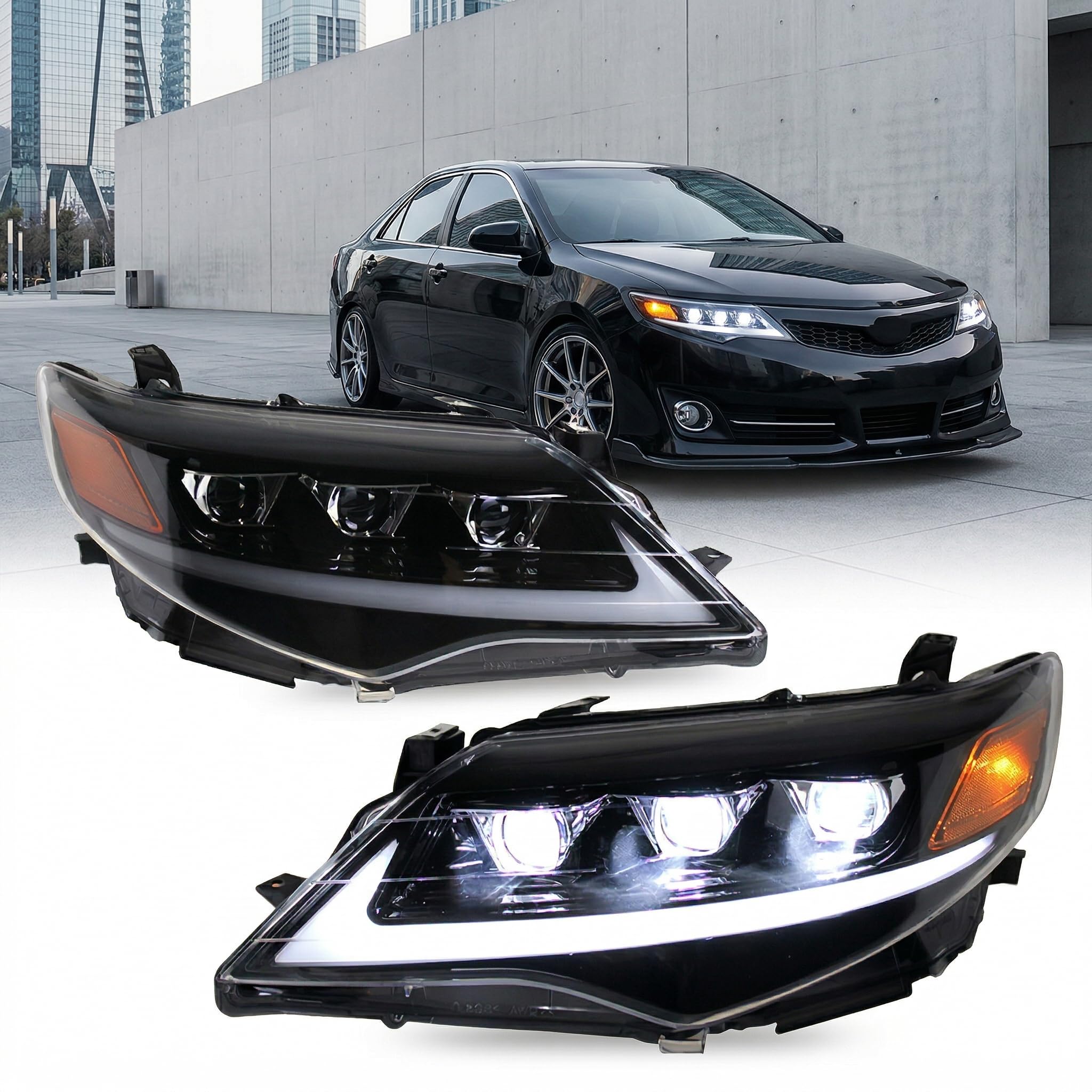 Amazon.com: HCMOTIONZ Headlights Fit For toyota Camry XV50 2012