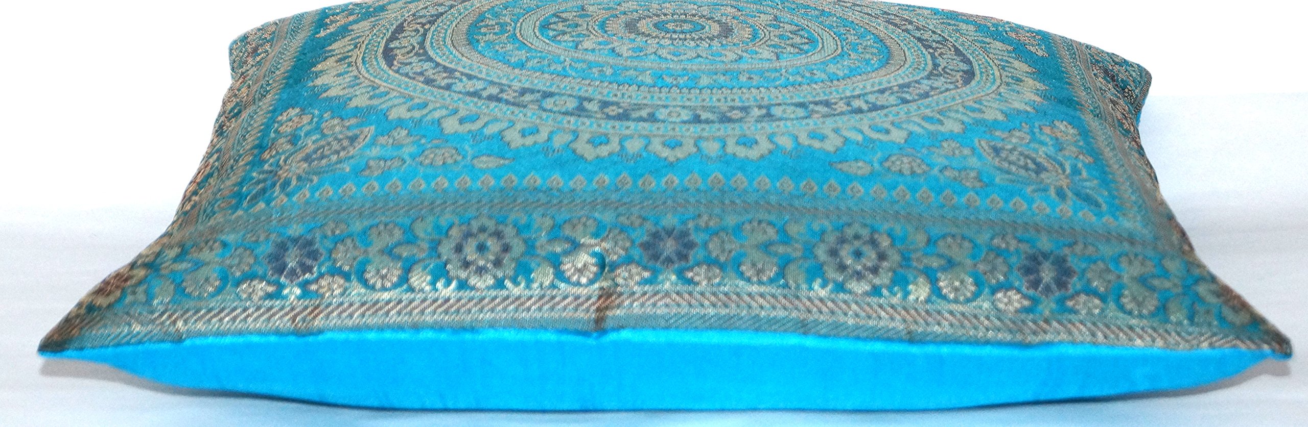 Fodera per cuscino in seta Banarasi dall'India, per la decorazione