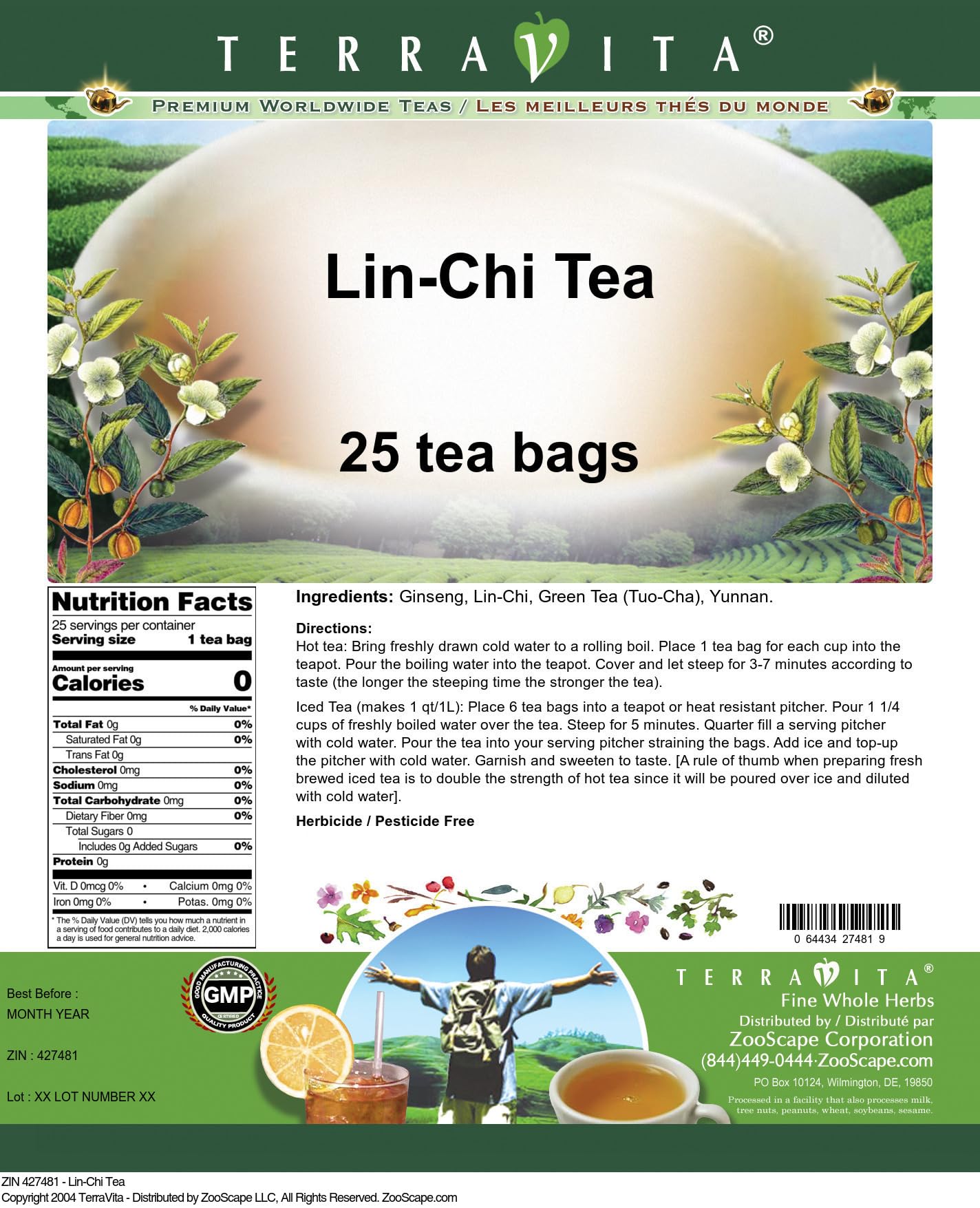 Amazon.com: Lin-Chi Tea (25 Tea Bags, ZIN: 427481) : Grocery