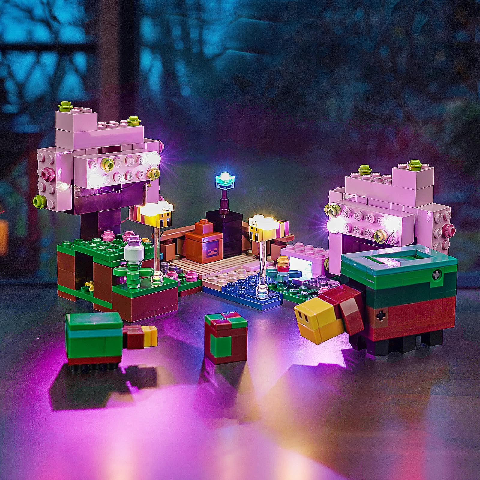 Brickshining LED Lighting Compatible with Lego The Cherry Blossom Garden 21260, Light Kit Compatible with Lego 21260, Giving Light to Model, NOT