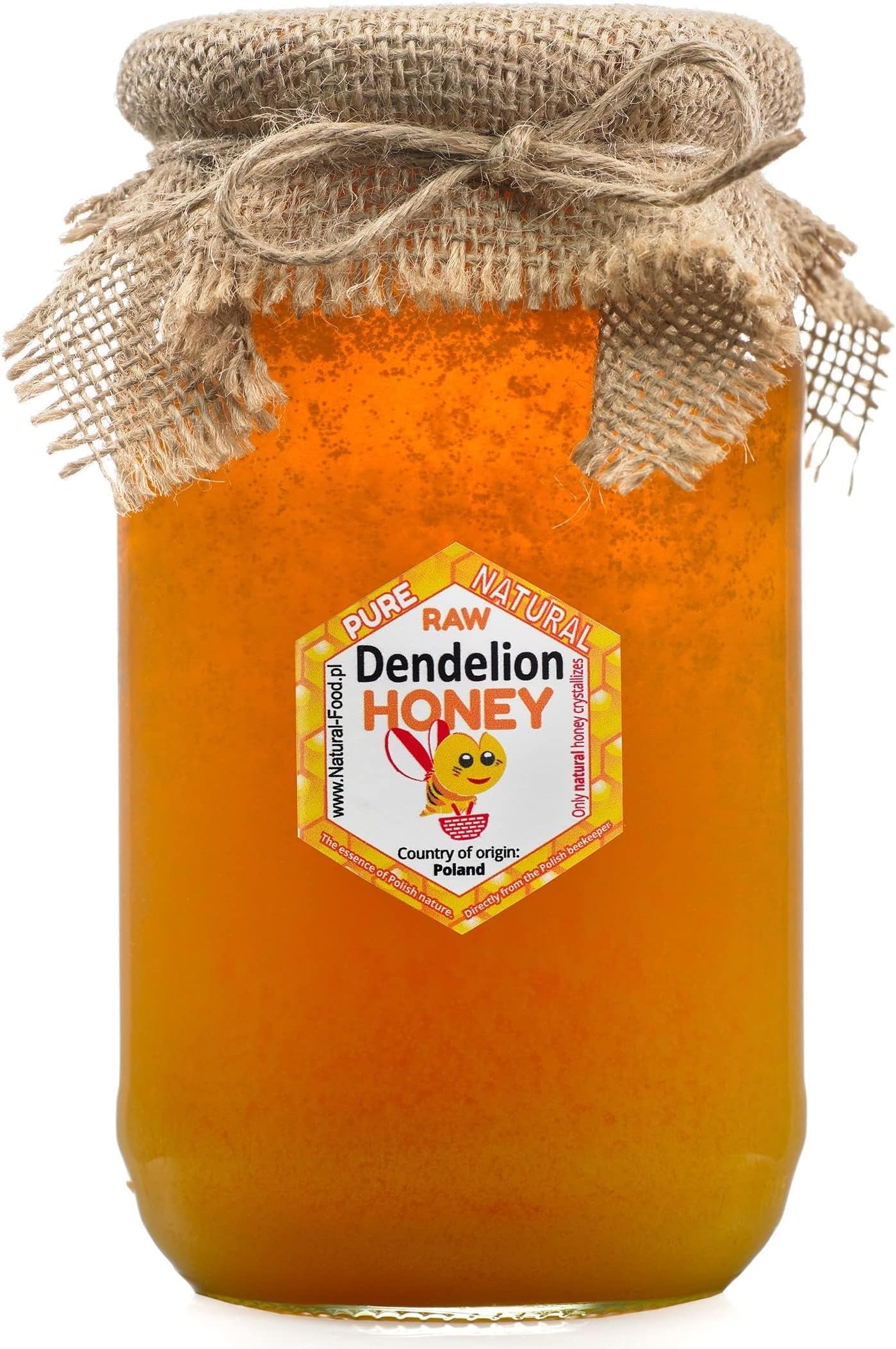 – RAW HONEY direct from beekeepers in Poland | 11KG | DANDELION HONEY| Raw, natural, very healthy, with no additives. Unfiltered, not spun or heated | Made by bees