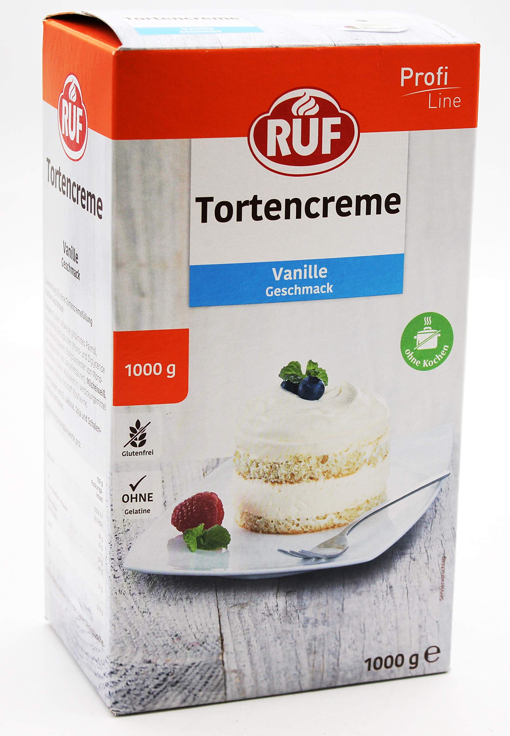 RUF Tortencreme Vanille, 5er Pack (5 x 1 kg)
