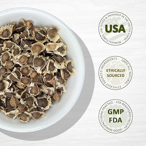 Miniatura 4 de Evergreen Herbs - Recetas de alimentos usados en polvo de semillas de moringa, 4 oz.