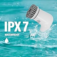 Vista 4 de Limpiador eléctrico giratorio, cepillo de limpieza inalámbrico para el hogar, IPX7 impermeable con 5 cabezales de cepillo reemplazables