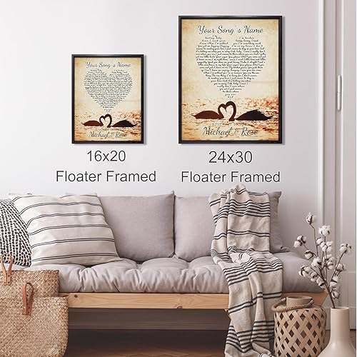 Vista 95 de Letras de música personalizadas, canciones, lienzo/fotos sin marco/impresiones enmarcadas con corazón en nombres de corazón, fecha de carga de fotos