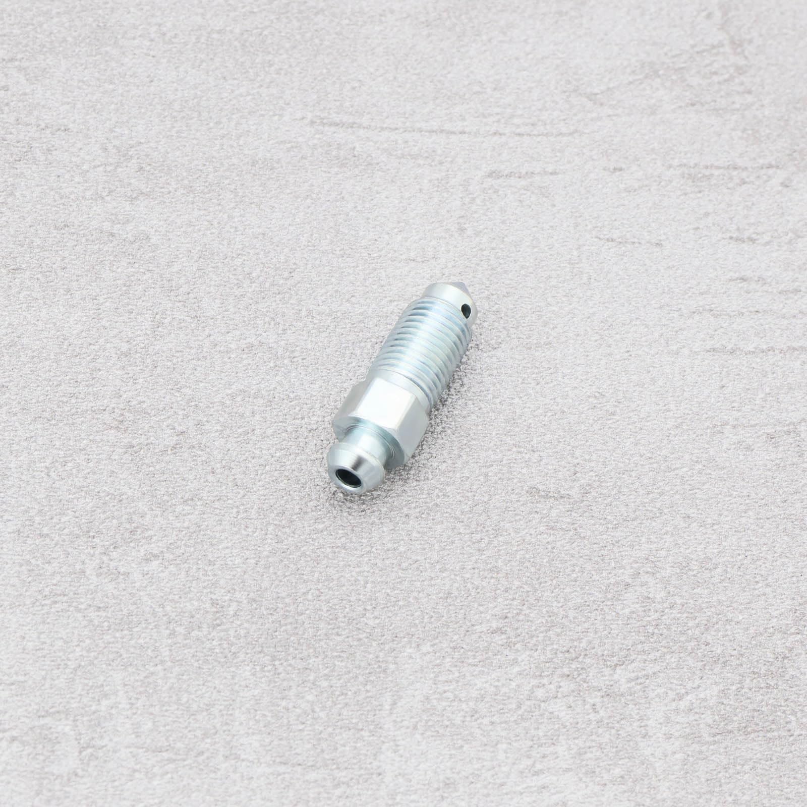 4 Pezzi Q235 Vite di Spurgo Pinza Freno in Acciaio 3/8-24 Nipplo Freno Compatibile con Harley-Davidson 502660 Argento